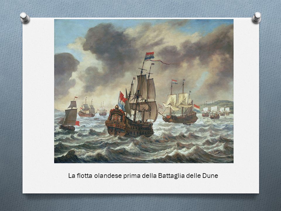 La flotta olandese prima della Battaglia delle Dune