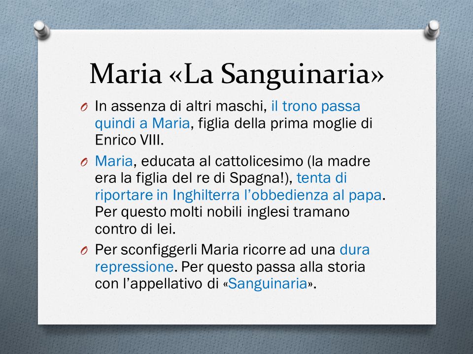 Maria «La Sanguinaria»
